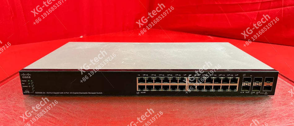 Cisco SG500X-24 24-Port Gigabit Ethernet Switch with 10 Gigabit Uplinks
