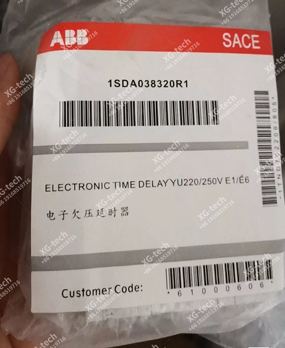 ABB 1SDA038320R1 Electronic time delay YU220/250V E1/E6