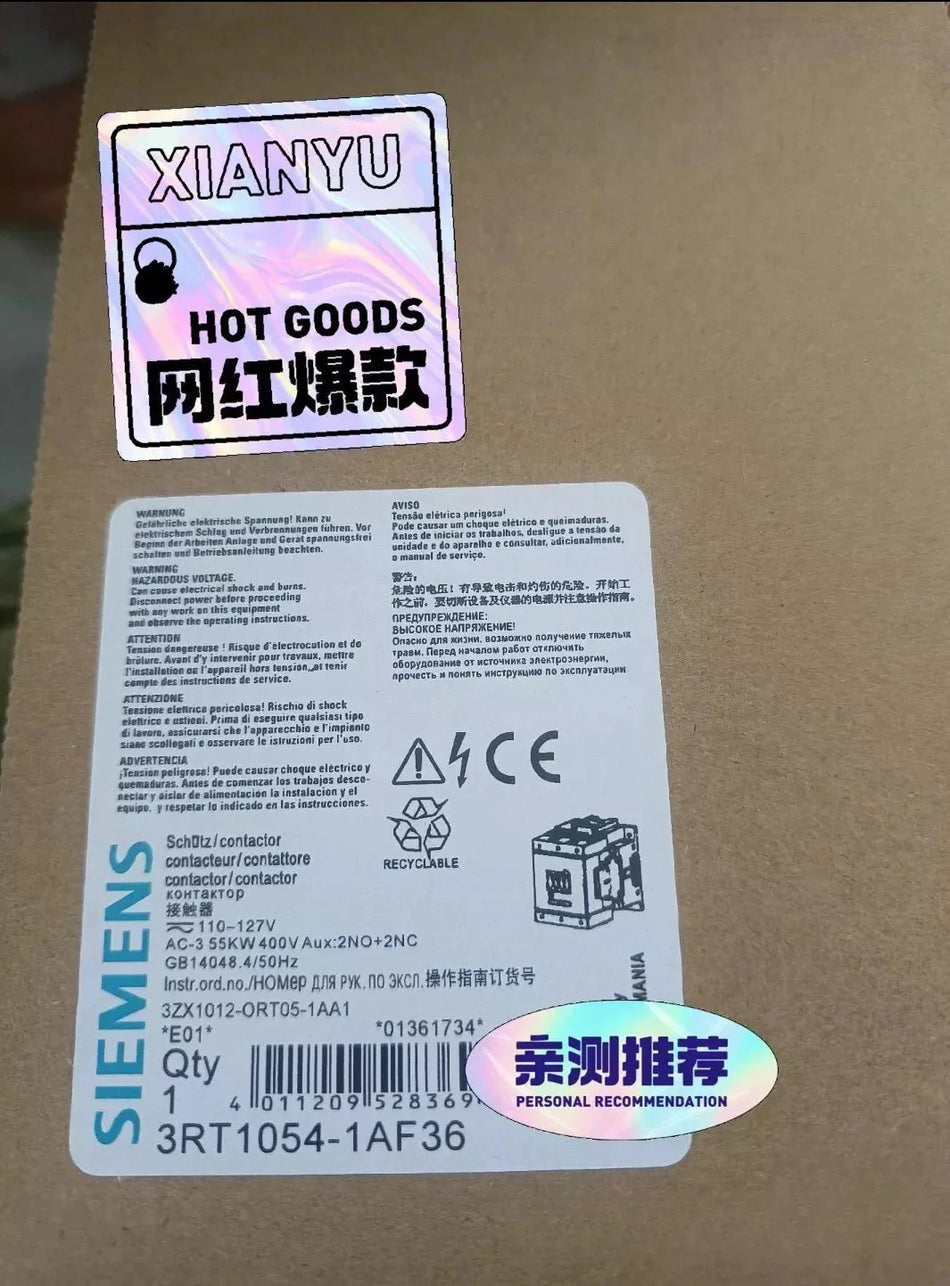 1 PC NEW 3RT1054-1AF36 Contactor #B7998 CL