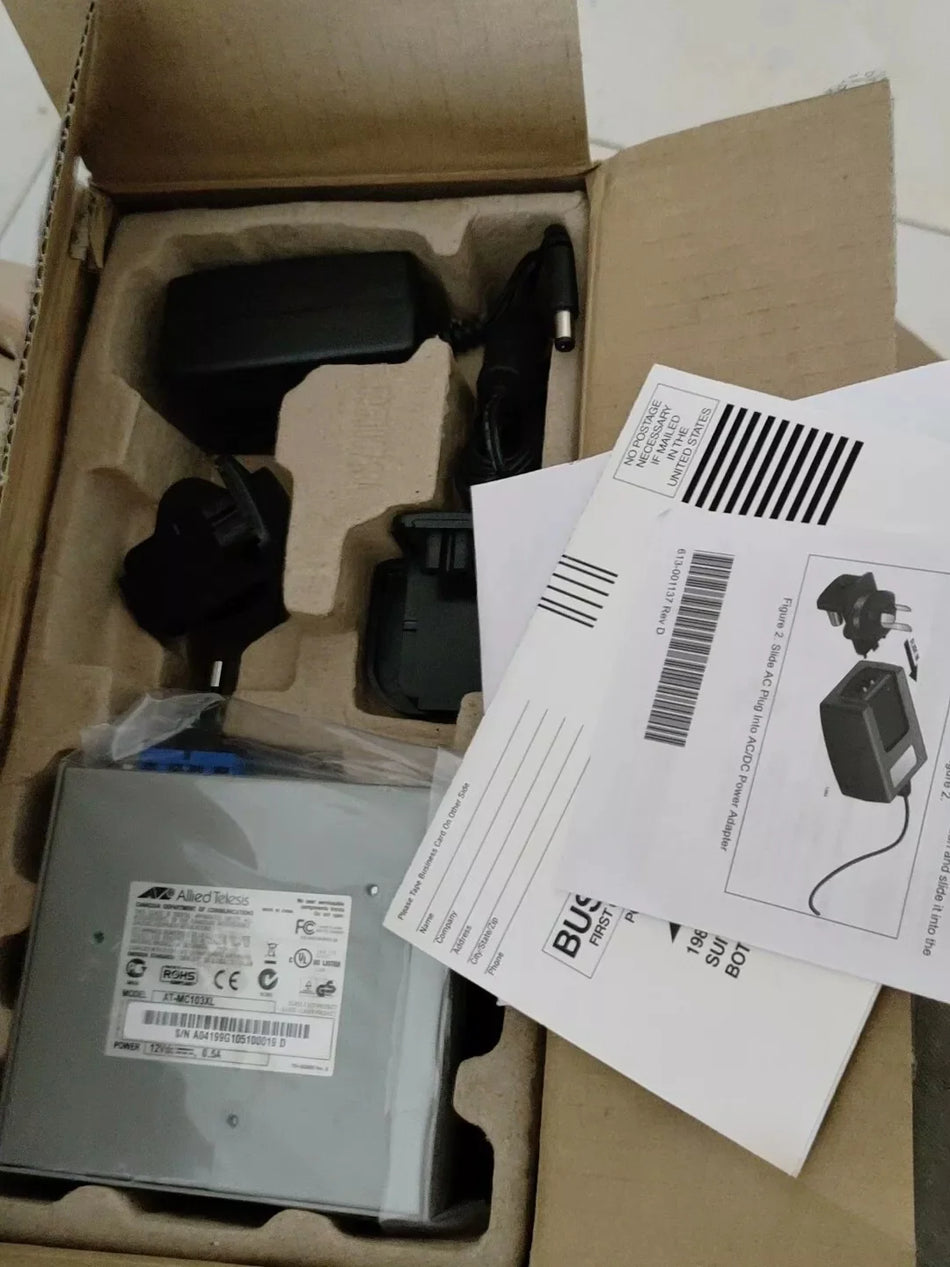 1 PC NEW AT-MC103XL-60 Fiber Optic Converter #B7227 CL