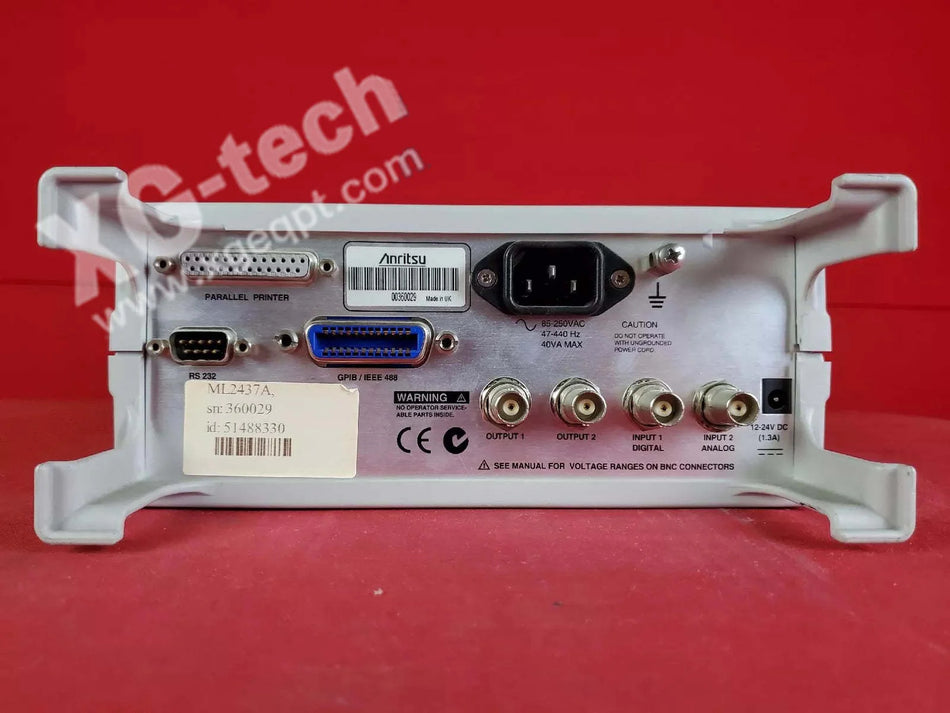 Anritsu ML2437A Power Meter, 10 MHz to 110 GHZ, -70 to +47 dBm 360029 360029