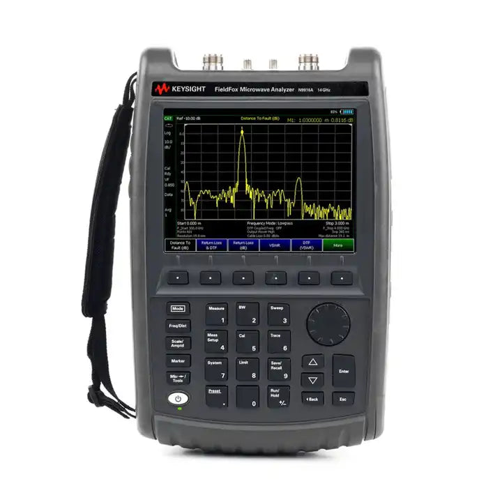 Keysight N9916A FieldFox Handheld Microwave Analyzer, 14 GHz frequency 14GHz DANL at 1GHz -155 dBmW