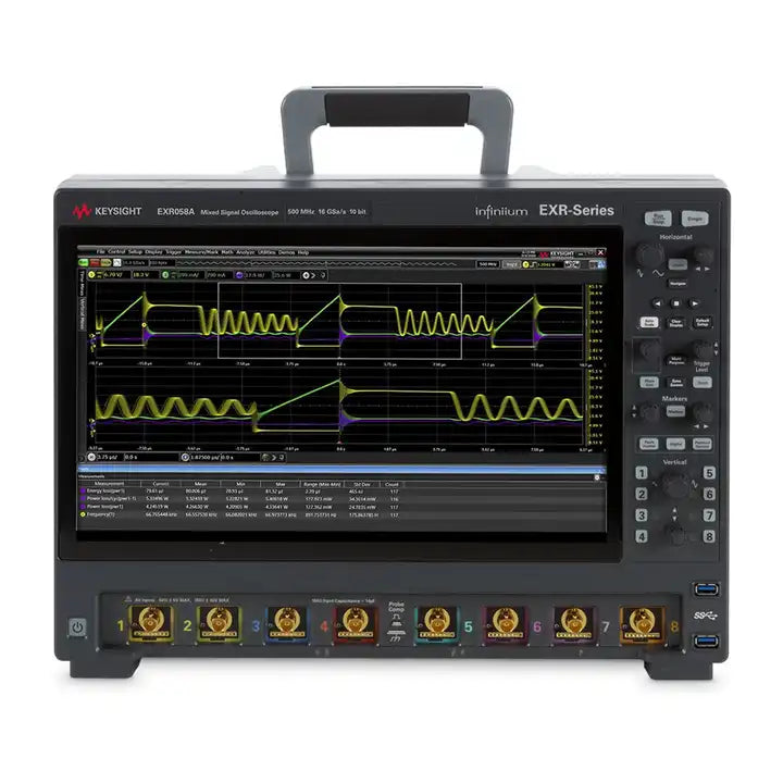 Keysight EXR058A Infiniium EXR Series Oscilloscope 500 MHz 8 channels Maximum memory depth 1.6 Gpts