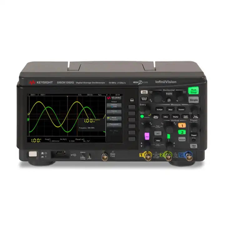 Keysight  Bandwidth 200 MHz  2 analog channels  built-in waveform generator  DSOX1202G oscilloscope