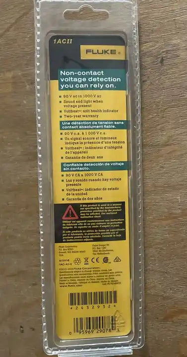 Fluke 1AC II Non-Contact Voltage Tester, 90 to 1000V