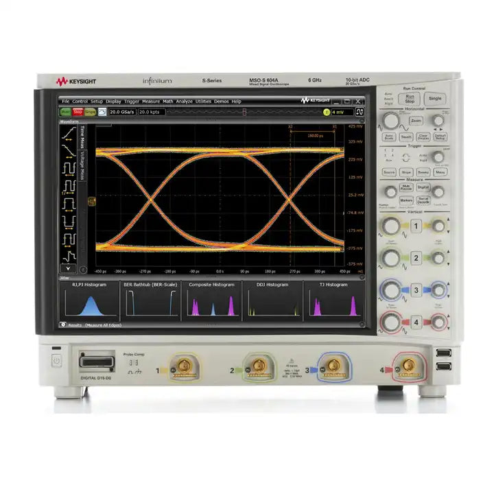 Keysight MSOS604A HD Oscilloscope: 6 GHz, 4 analog channels plus 16 digital channels
