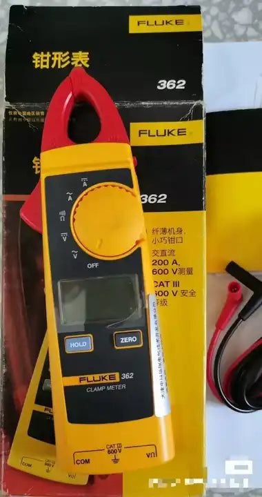 Brand-New Fluke 362 Digital compact Clamp Meter Handheld AC/DC 600V, 200AMP, 3000