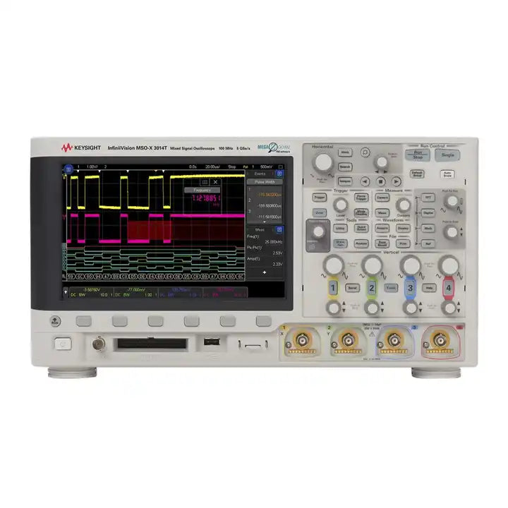 Keysight MSOX3014T Mixed Signal Oscilloscope: 100 MHz, 4 analog and 16 digital channels