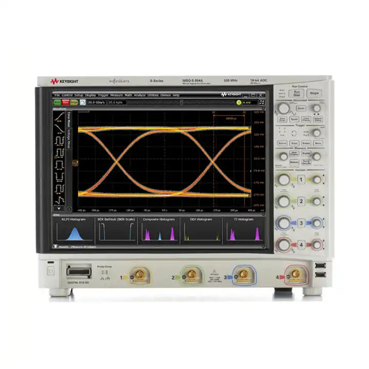 Keysight  500 MHz bandwidth  4 analog  16 digital channels  MSOS054A High-definition oscilloscope