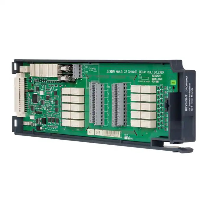Keysight DAQ973SB 3-slot GPIB data acquisition mainframe with 2 20-channel switch modules and 1 20-channel multiplexer module