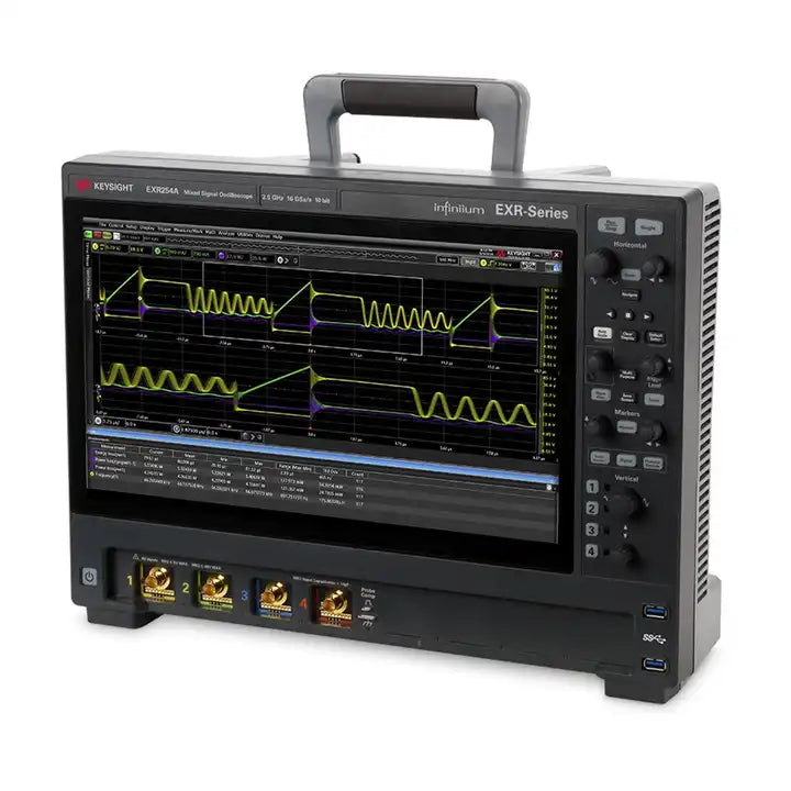 Keysight EXR254A Infiniium EXR Series Oscilloscope: 2.5 GHz, 4 Channels Maximum memory depth 1.6 Gpts