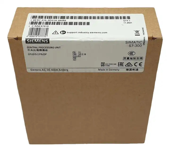 6ES7315-2EH14-0AB0  SIMATIC S7-300  Central Processing Unit  6ES7315-2EH14-0AB0
