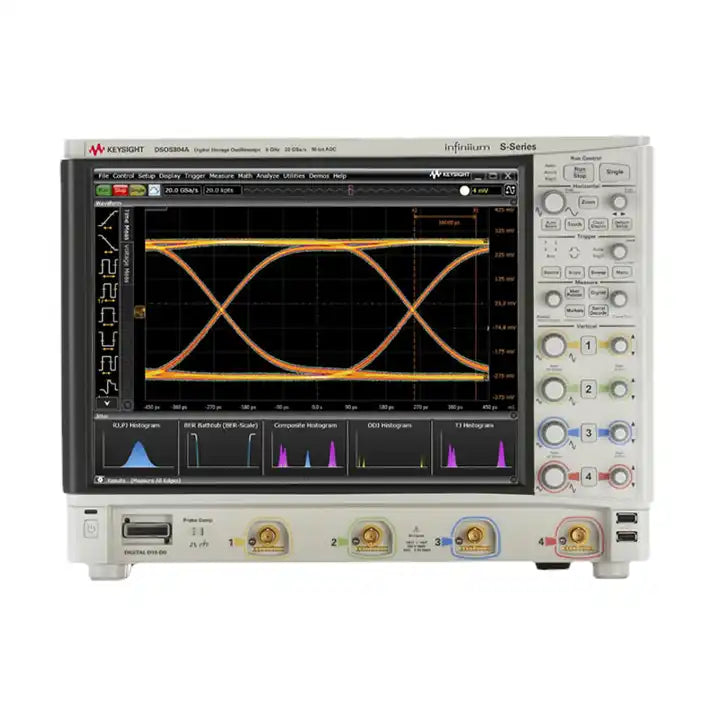 Keysight  8 GHz bandwidth 4 analog 16 digital channels  MSOS804A High-definition oscilloscope