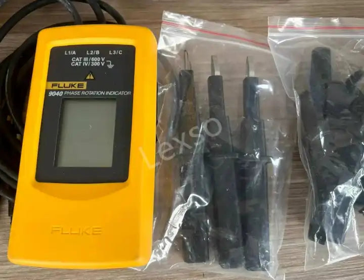 New Fluke 9040 Three-Phase Rotation Indicator
