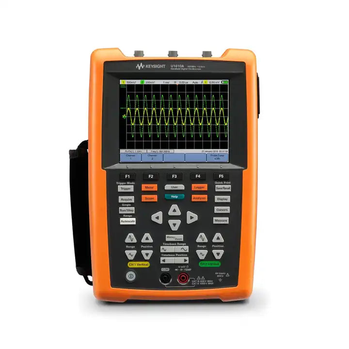 Keysight U1610A Handheld Oscilloscope, 100 MHz, 2 Analog Channels Maximum memory depth 120 thousand points