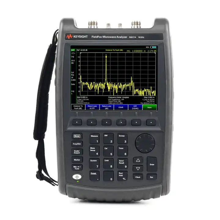 Keysight N9917A FieldFox Handheld Microwave Analyzer, 18 GHz frequency 18GHz DANL at 1GHz -155 dBmW