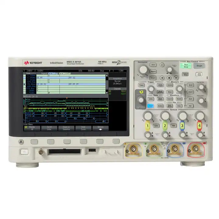 Keysight MSOX3014A Mixed Signal Oscilloscope: 100 MHz, 4 analog and 16 digital channels