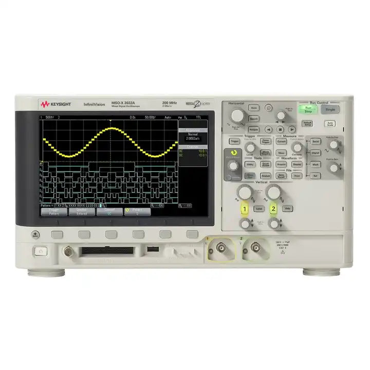 Keysight MSOX2022A Mixed Signal Oscilloscope: 200 MHz, 2 analog and 8 digital channels