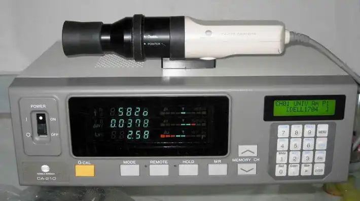 Konica Minolta CA-210 with PS12 OR PS15  with probe color analyzer