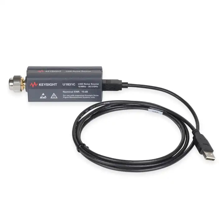 Keysight U1831C USB smart noise source, 10 MHz to 26.5 GHz ENR Range: 12 to 17 dB Excess Noise Ratio (ENR): 12-17 dB