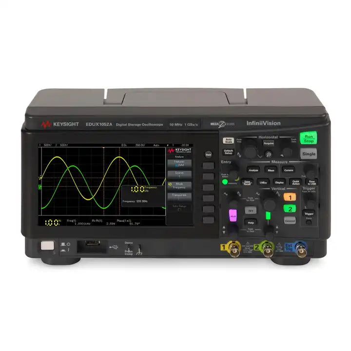 Keysight EDUX1052A Oscilloscope: 50 MHz, 2 analog channels