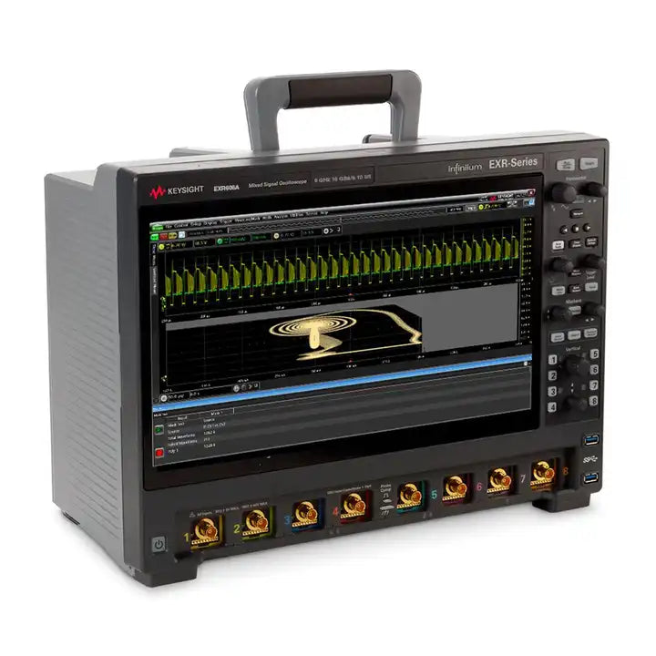 Keysight EXR608A Infiniium EXR Series Oscilloscope: 6 GHz, 8 channels Maximum memory depth 1.6 grid points