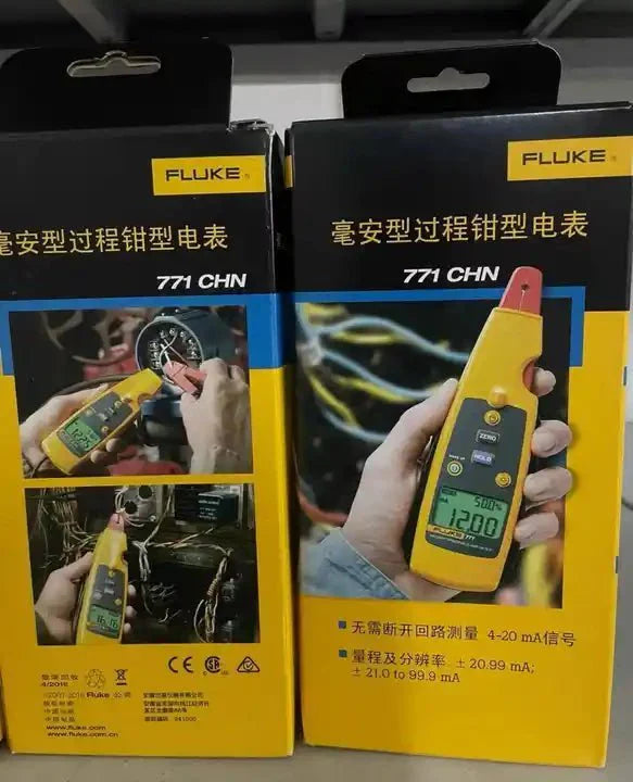 1 pc Fluke 771 Millamp Process Clamp Meter DMM Test AC MA Tester