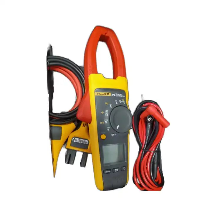 FLUKE 376 True RMS AC/DC Clamp Meter with Iflex Cable, Leads and case