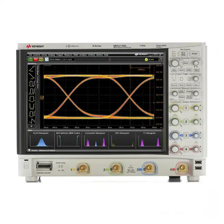 Keysight  1GHz bandwidth 4 analog 16 digital channels  MSOS104A High definition oscilloscope