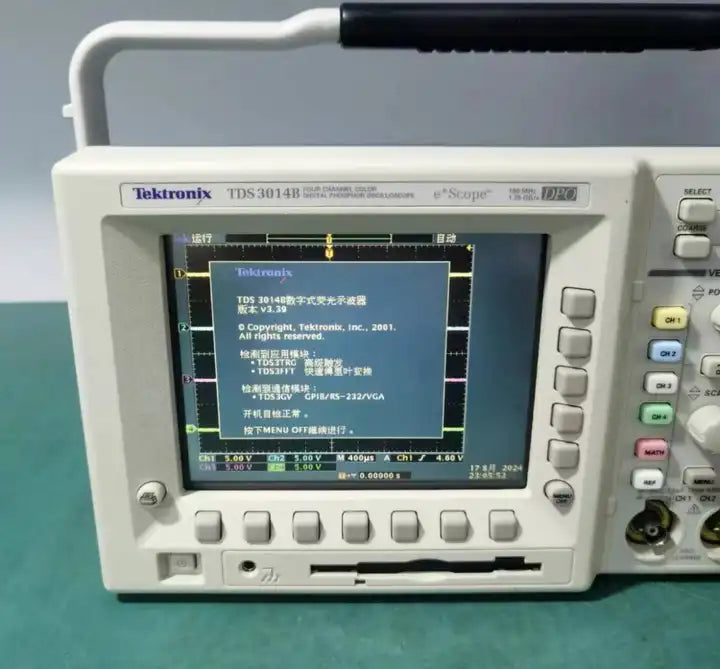 Used Tektronix TDS3014B 4-Channel 100MHz 1.25GS/s Digital Phosphor Oscillos