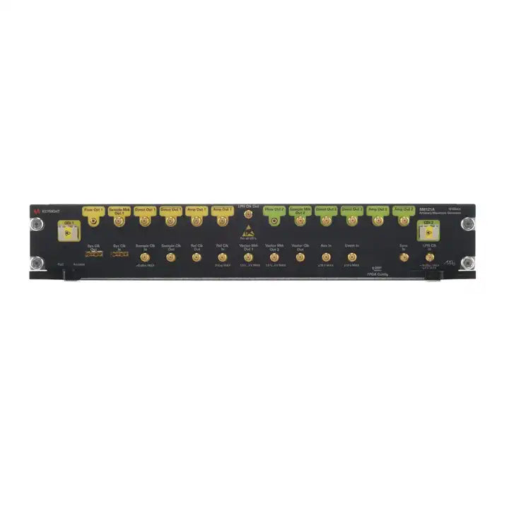 Keysight M8121A 12 GSa/s Arbitrary Waveform Generator o14-bit resolution up to 8 GSa/s o12-bit resolution up to 12 GSa/s