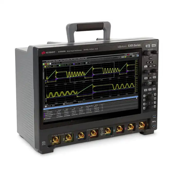 Keysight Bandwidth 500 MHz 8 channels maximum storage depth 1.6G EXR058A Infiniium series oscilloscope