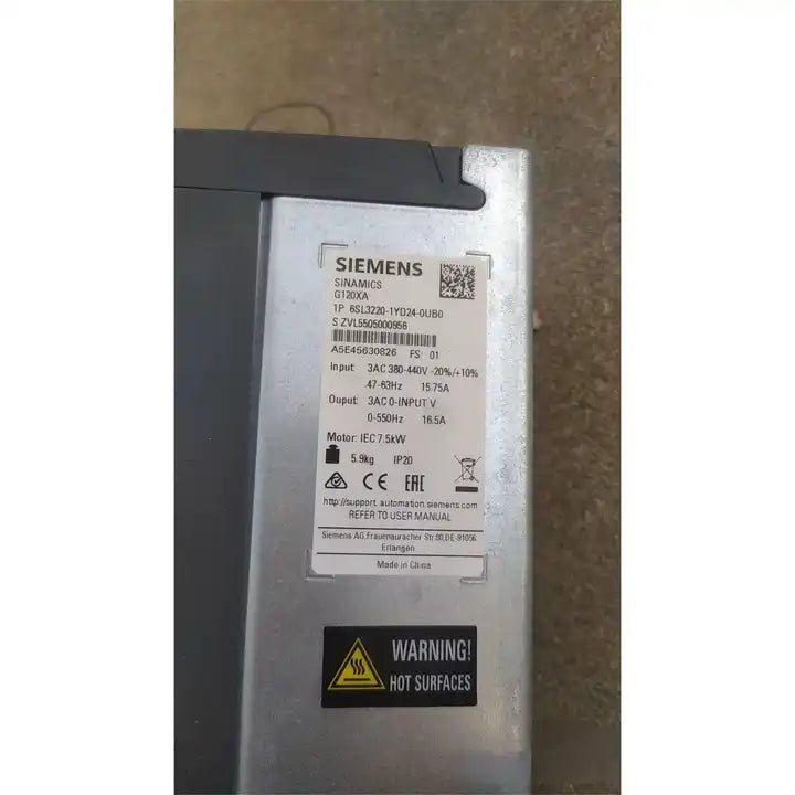 Siemens Inverter 6SL3220-1YD24-0UB0 7.5KW