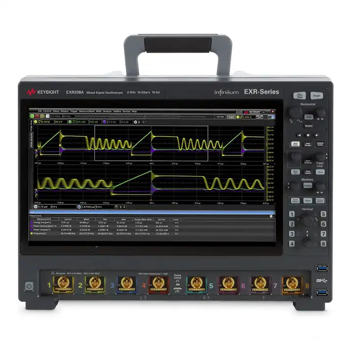 Keysight EXR208A Infiniium EXR Series Oscilloscope, 2 GHz, 8 Channels Maximum memory depth 1.6 Gpts