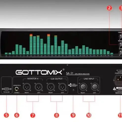 GOTTOMIX Song Chart SA-31 Band Spectrometer