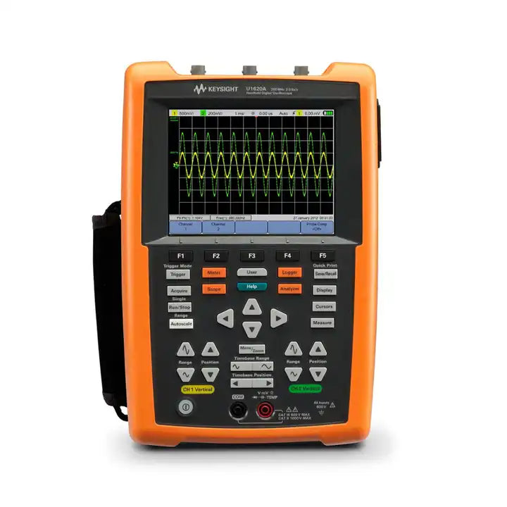 Keysight U1620A Handheld Oscilloscope, 200 MHz, 2 Analog Channels Maximum sampling rate 2 Gsa/sec