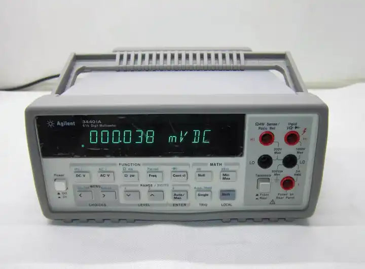 HP / Agilent 34401A Used Digital Multimeter Digit Tested & Spot-on + Leads/