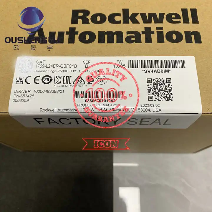 1769-L24ER-QBFC1B BRAND NEW A-B 750KB DI/O AI/O Controller 1769-L24ER-QBFC1B