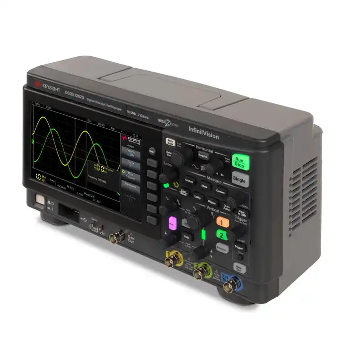 Keysight DSOX1202G Oscilloscope: 70/100/200 MHz, 2 analog channels with built-in waveform generator