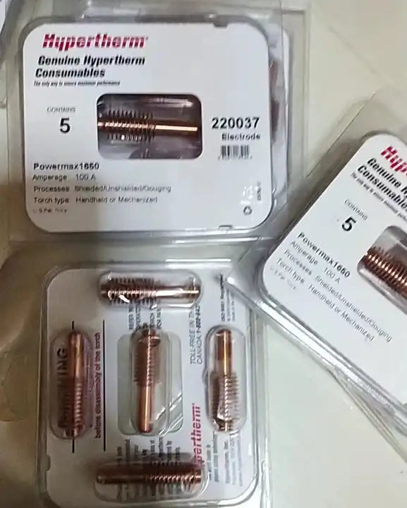 Hypertherm's  HyPerformance Plasma Consumables,HPR Shield cap, Shield, Retaining cap and Nozzle