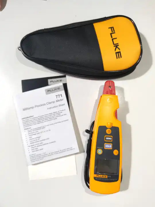 Fluke 771 Clamp Meter, Dual Backlit, 99 mA A, 0.3 in (8 mm) Jaw Capacity