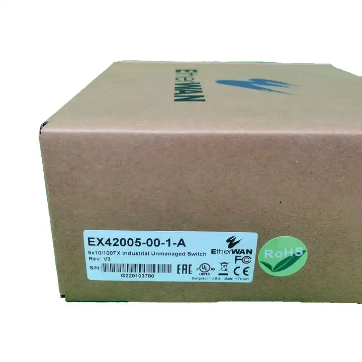 EtherWan EX42005-00-1-A Hardened Compact Ethernet Switch Din Rail Mount EX42005-00-1-A