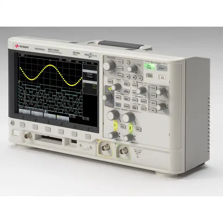 Keysight MSOX2022A Mixed Signal Oscilloscope: 200 MHz, 2 analog and 8 digital channels