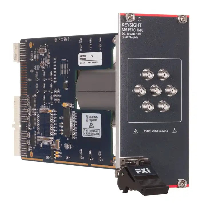 Keysight M9157CH40 PXI Hybrid Coaxial Switch DC to 40 GHz single SP6T load terminated