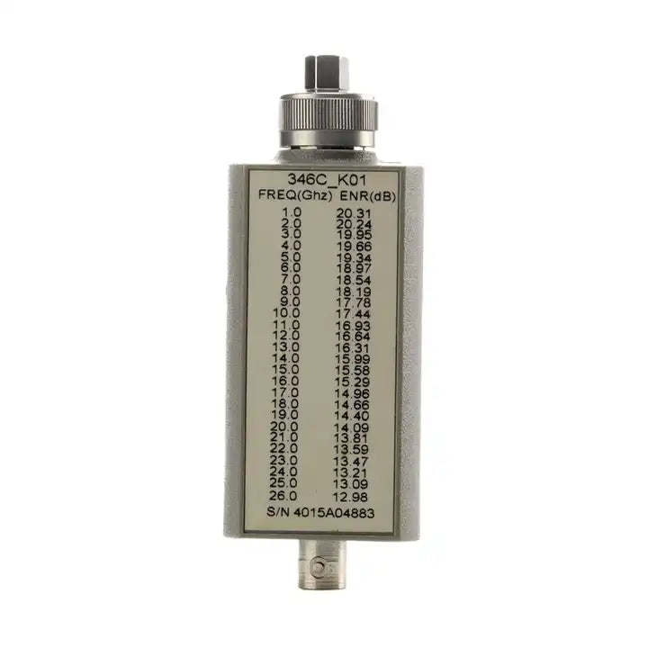 Keysight 346CK01 Noise Source, 1 GHz to 50 GHz ENR Range: 7 to 20 dB ENR Auto Download: No Excess Noise Ratio (ENR): 21 dB
