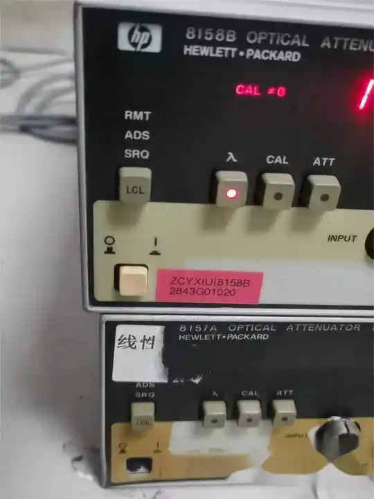 Agilent/HP 8158B 850nm 50-400Hz Programmable Optical Attenuator used