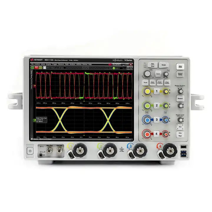 Keysight MSOV134A Mixed Signal Oscilloscope: 13 GHz, 4 analog channels plus 16 digital channels Maximum memory depth 2 Gpts