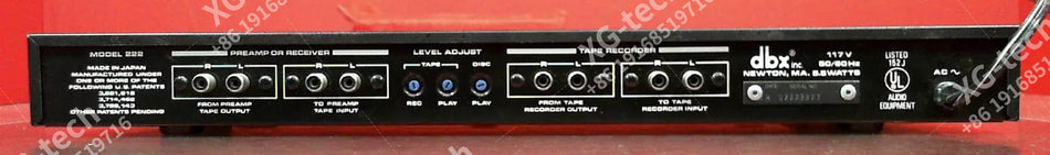 DBX Model 222 U2222223 Type II Tape Noise Reduction System