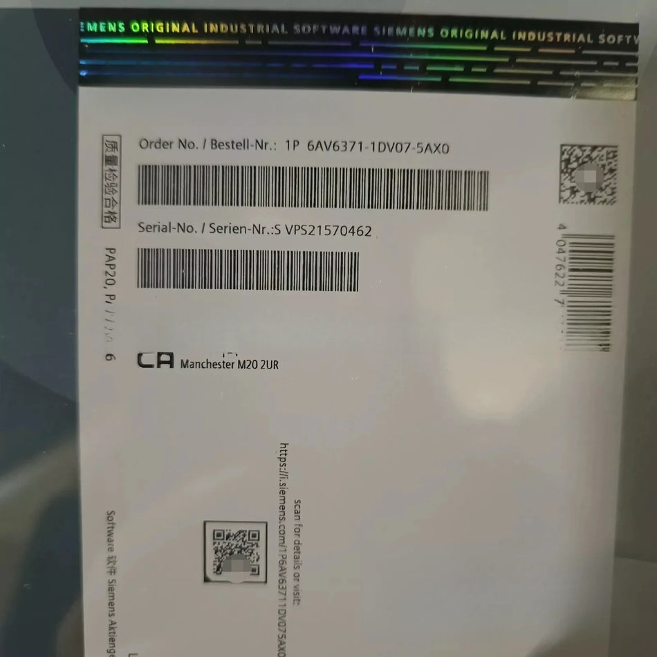 1 PC NEW 6AV6371-1DV07-5AX0 Configuration Software #B1498H CL