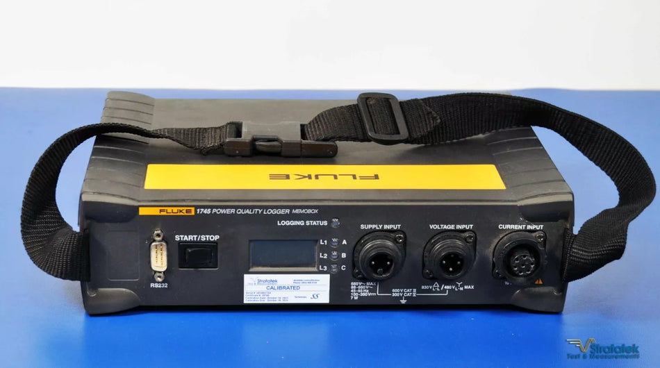 Fluke 1745 Three Phase Power Quality Logger Memobox Calibrated 3Ph PQLogger